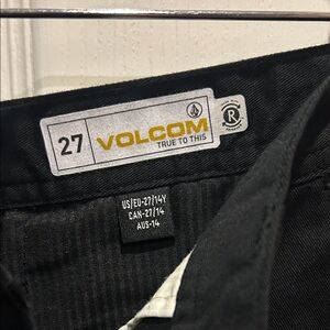 Volcom Black Chino Trousers
